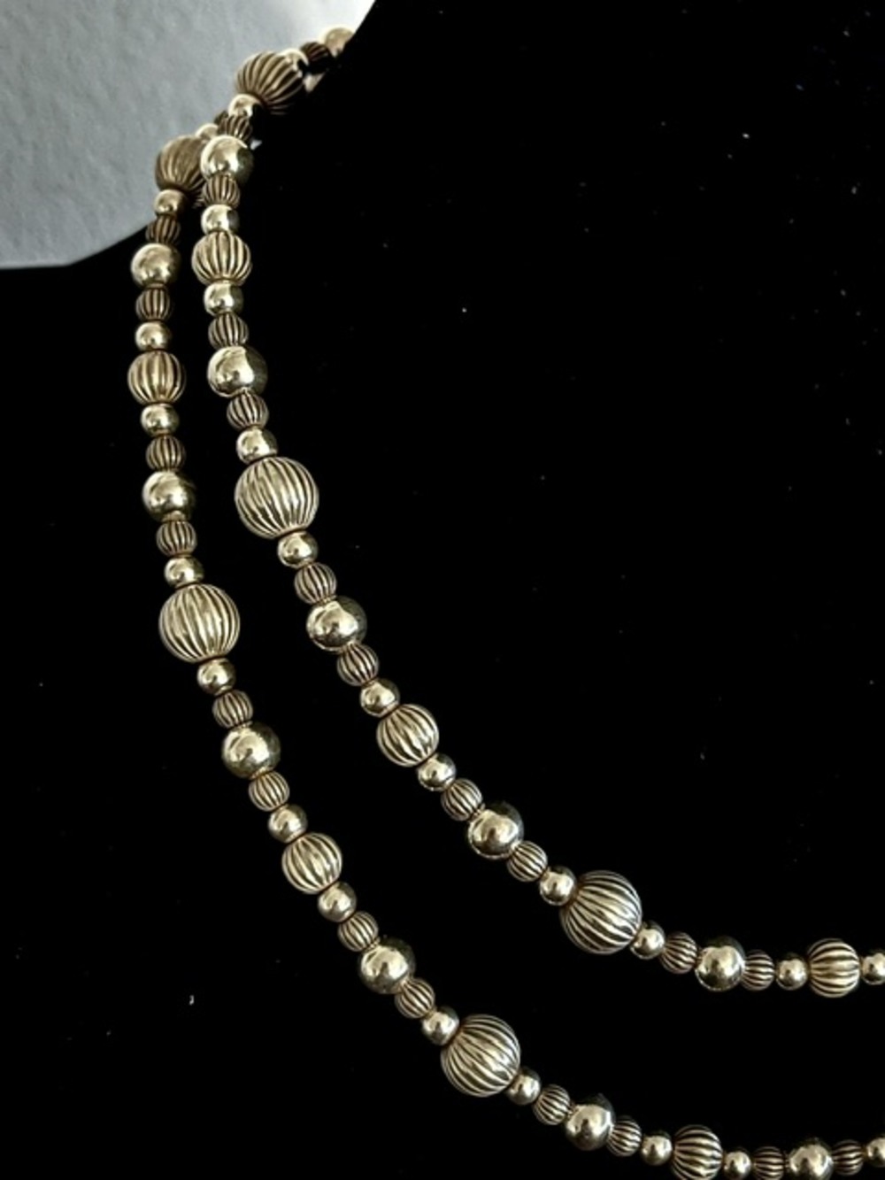 Carolyn Pollak Sterling Silver Necklace 30" + - Picture 3 of 7